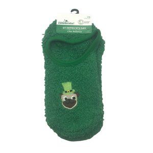 1 Pair St Patrick's Day Women's Ballerina Slip Ons With Grippers Shoe Size 4-10